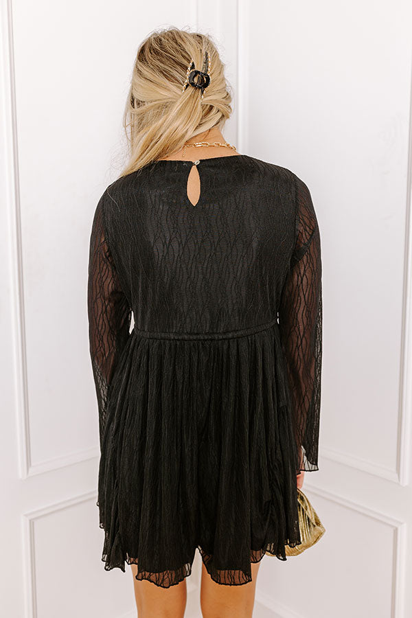 Midnight Muse Mesh Babydoll Romper Image - 4