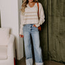 Chai Latte Please Knit Crop Sweater Image - 1