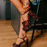 The Alaina Patent Platform Heel in Tortoiseshell Image - 1