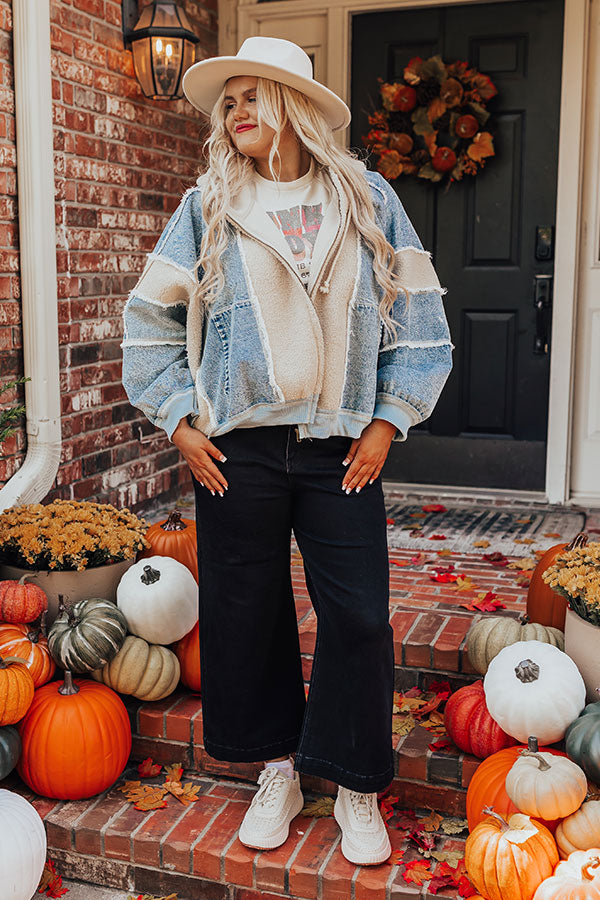 Cozy And Kind Denim Jacket Curves Image - 1