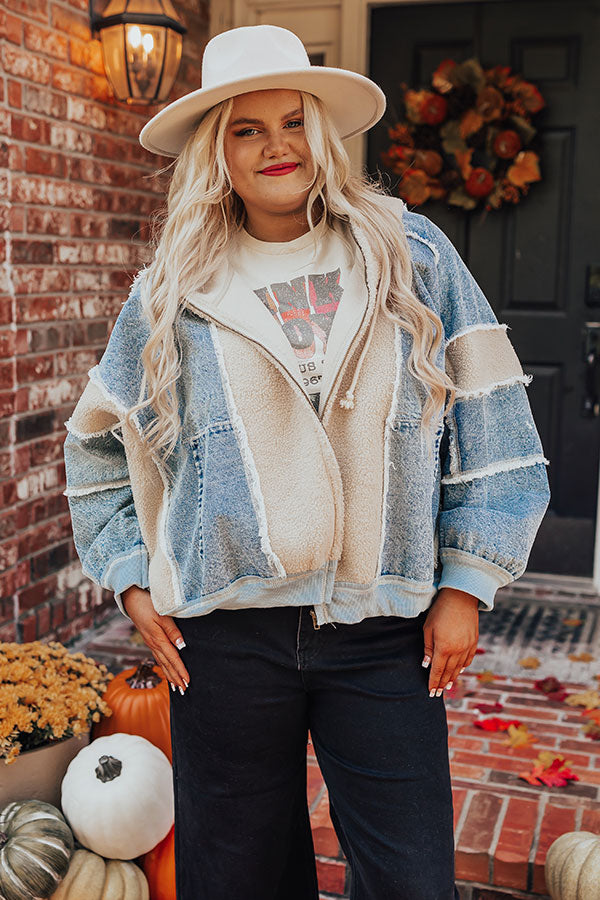 Cozy And Kind Denim Jacket Curves Image - 2
