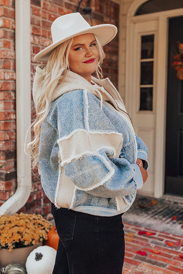 Cozy And Kind Denim Jacket Curves Image - 3