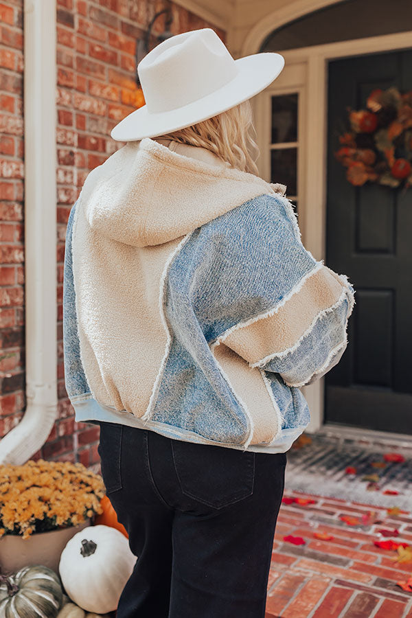 Cozy And Kind Denim Jacket Curves Image - 4