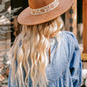 Posh Moment Faux Suede Fedora in Camel Image - 1