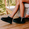 Vermont Vacay Faux Suede Platform Bootie in Black Image - 1
