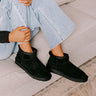 Away To The Alps Faux Suede Bootie in Black Image - 1