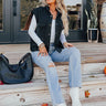 Mountain Lodge Cutie Quilted Vest in Black Image - 1
