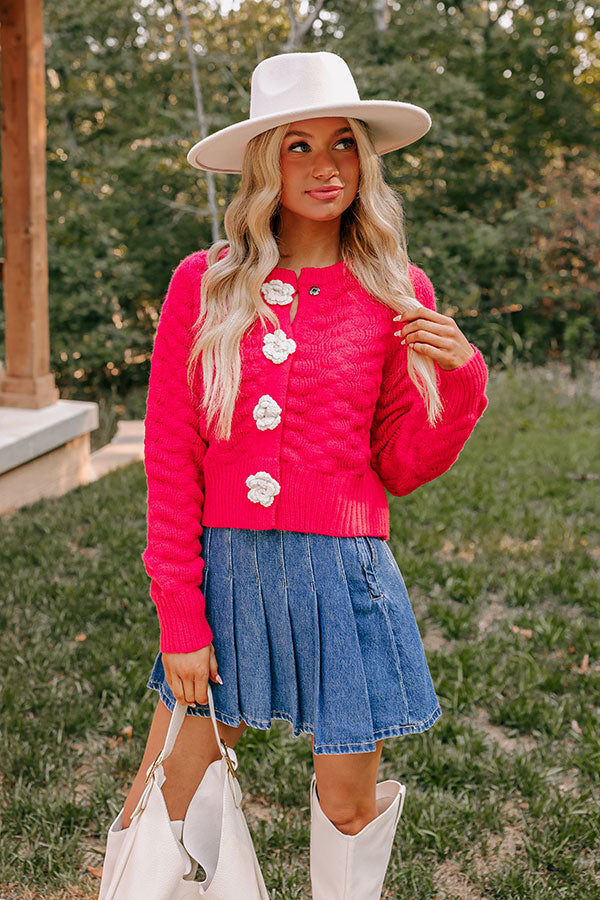 Sweet Serendipity Knit Sweater in Bright Red Image - 1