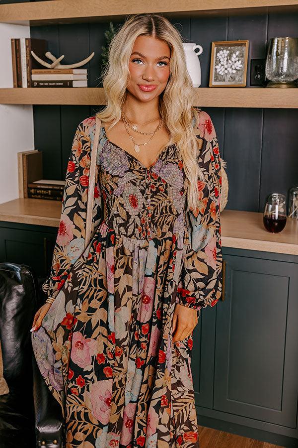 Fall Dreaming Floral Midi Image - 2