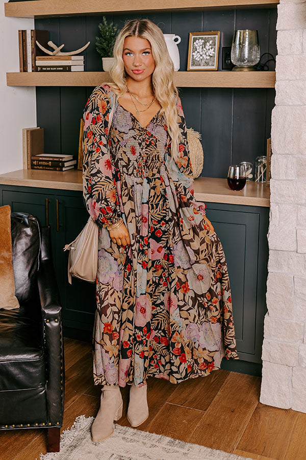 Fall Dreaming Floral Midi Image - 1