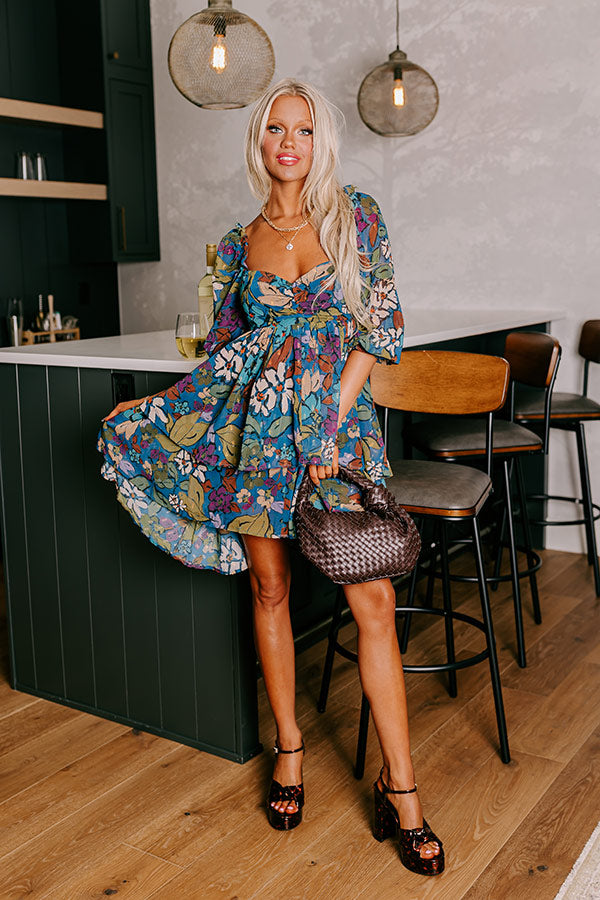 Darling Smile Floral Mini Dress Image - 4
