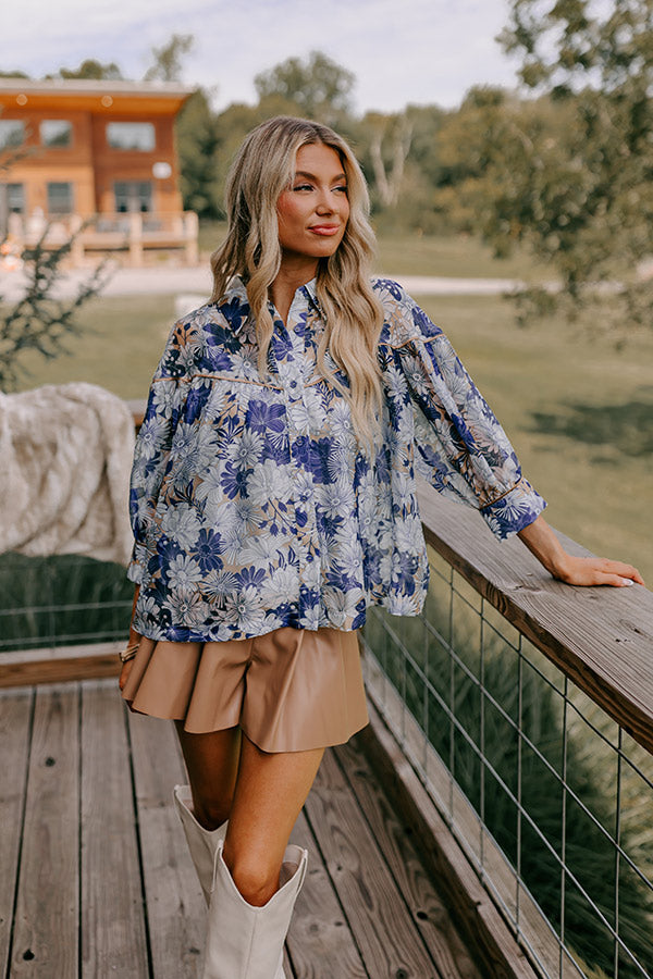 Tea Garden Cutie Organza Button Up Image - 1