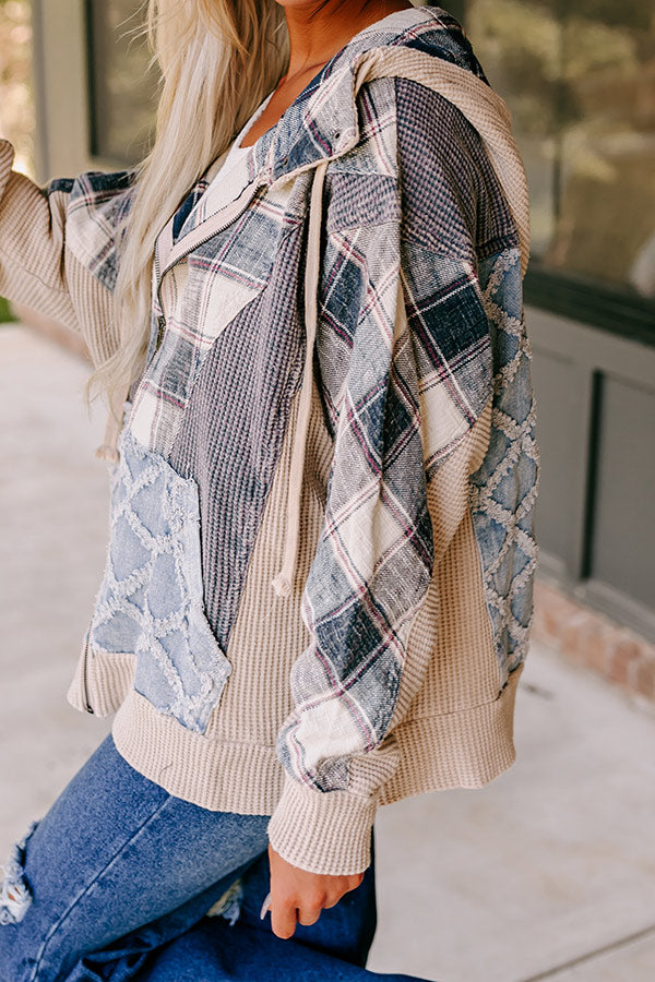 Bonfire Party Waffle Knit Jacket Image - 2