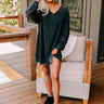 Casual Brunch Mineral Wash Mini Dress in Black Image - 1