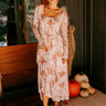 Falling In Love Mesh Floral Midi in Cream Image - 1