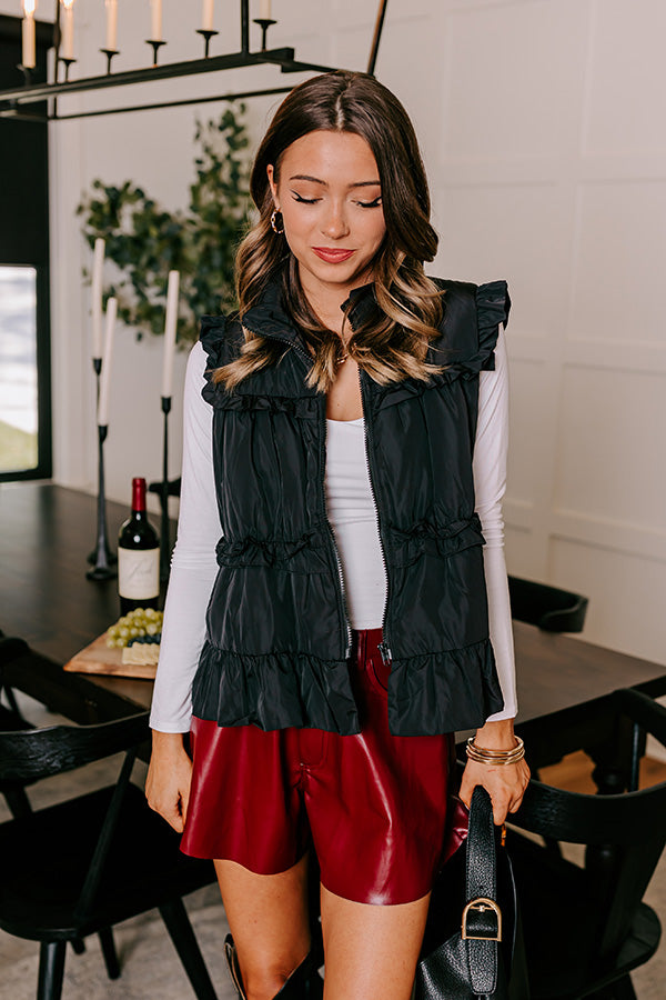 Chalet Charm Puffer Vest Image - 1