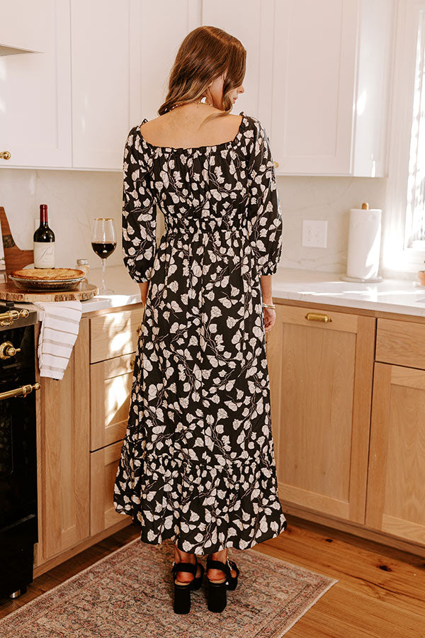Boho Bliss Floral Maxi Dress Image - 3