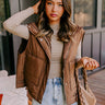 Scenic Hike Quilted Vest in Chocolate Image - 1