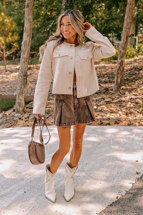 Uptown Chic Jacket in Cream Image - 2