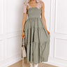 Meet Me Under The Willow Tree Smocked Midi Image - 1