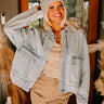 Street Style Denim Jacket in Light Wash Image - 1
