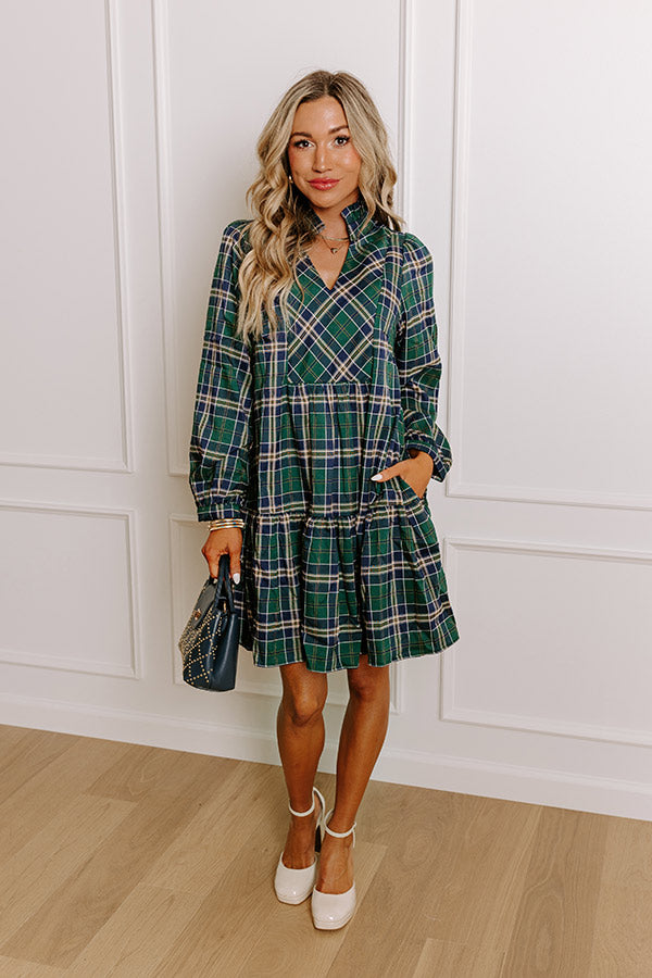 Looking for a new plaid babydoll dress?  Look no further with Impressions online boutique! Dress with pockets, purse to match and white black heels, there is nothing better!