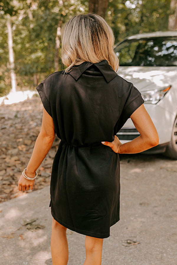 Coffee Run Cutie Mini Dress in Black Image - 5