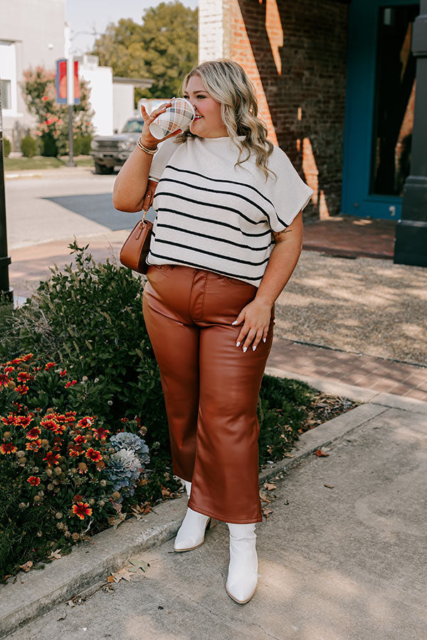 JUDY BLUE Autumn High Waist Faux Leather Pants Curves Image - 1