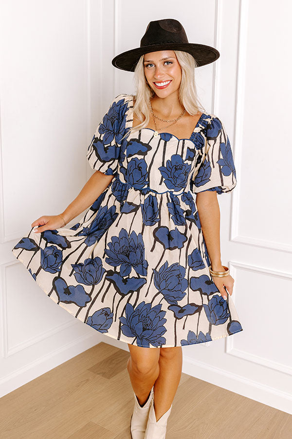 Garden Dreams Floral Mini Dress Image - 2