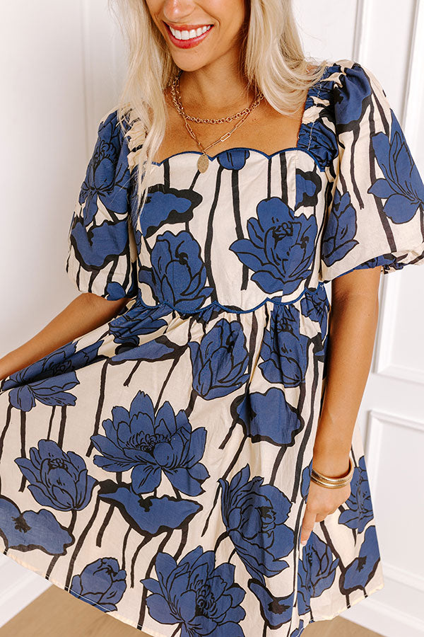 Garden Dreams Floral Mini Dress Image - 3