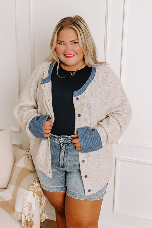 Falling Leaves Knit Cardigan Curves Image - 4