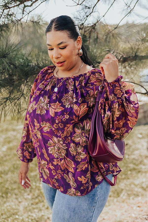 Vineyard Charm Floral Top Curves Image - 5