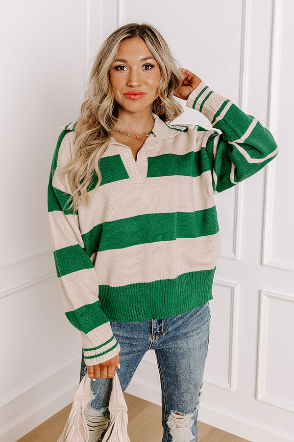 Campus Stroll Stripe Sweater Image - 1