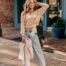 Cosmos and City Lights Sweater Top in Iced Latte Image - 1