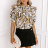 Midtown Meet Up Floral Top in Beige Image - 1