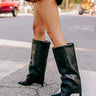 Fave Faux Leather Knee High Boot Image - 1