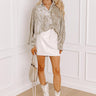 Bordeaux Bliss Velvet Button Up Image - 1