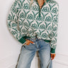 Cider In Aspen Knit Sweater in Hunter Green Image - 1