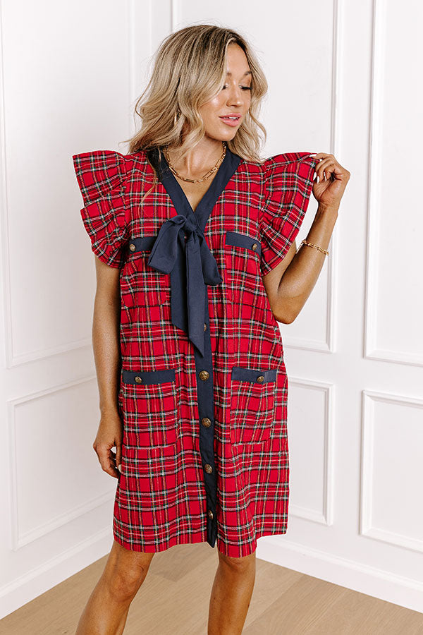 Pretty In Plaid Mini Dress Image - 2