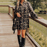Chrysanthemum Whisper Button Down Mini Dress Image - 1