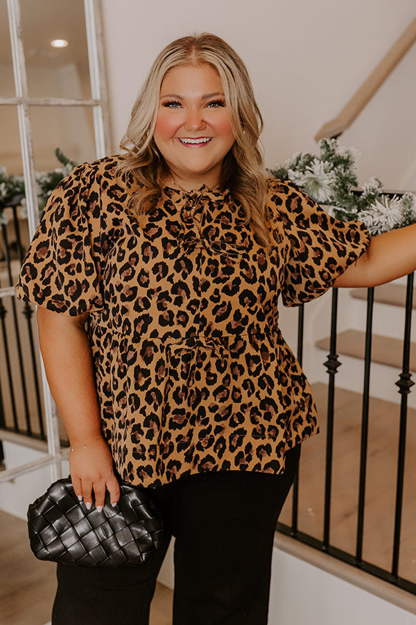 Leopard Love Shift Top Curves Image - 2
