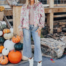 Garden Bliss Velvet Bomber Jacket Image - 1