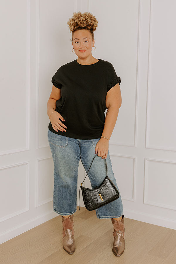 VIP Outing Shift Top in Black Curves Image - 2