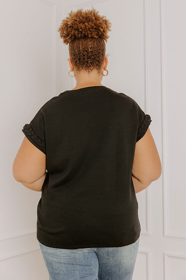 VIP Outing Shift Top in Black Curves Image - 5