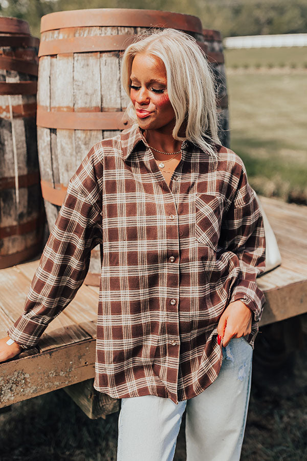 Cabin Cutie Plaid Button Up Image - 3