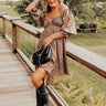 Small Town Cutie Floral Mini Dress in Mocha Image - 1