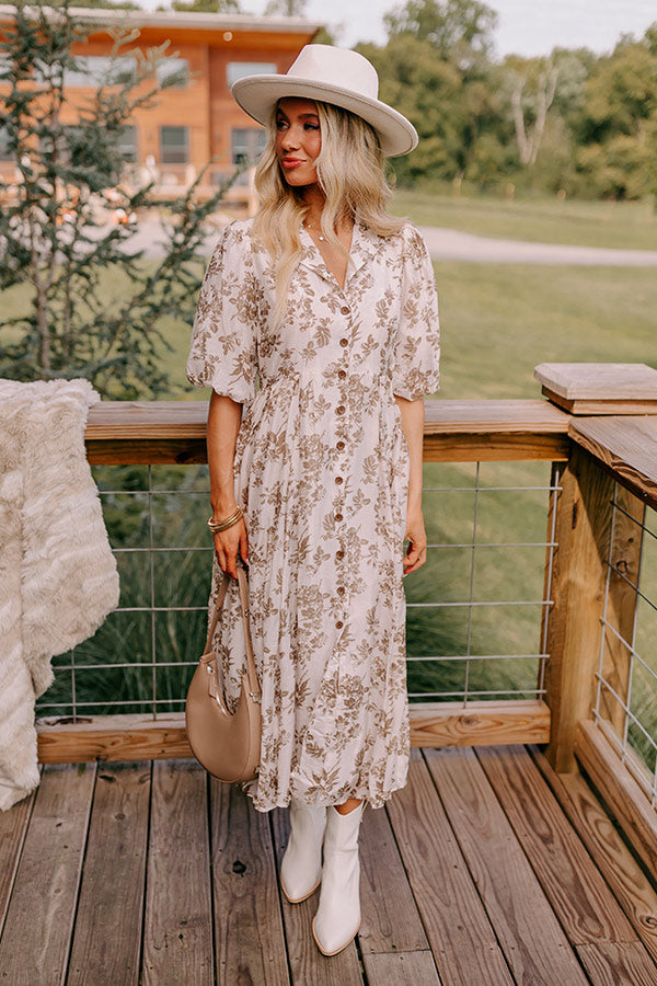 Cottage Whimsey Floral Midi Image - 2