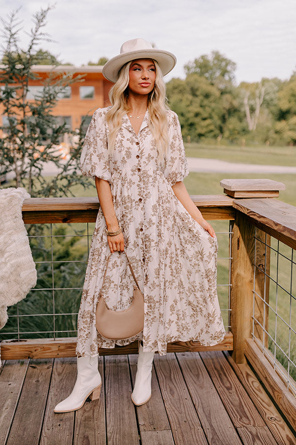 Cottage Whimsey Floral Midi Image - 1