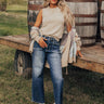 The Penny High Waist Wide Leg Jean in Dark Wash Image - 1