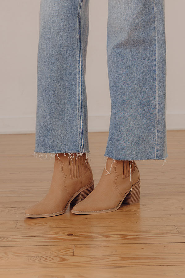 The Oaklynn Faux Nubuck Boot in Camel Image - 1